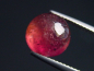 Preview: Rubellit / roter Turmalin 5,01 Ct. Rund Cabochon 10 mm Brasilien