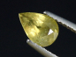 Preview: Saphir gelbgrün 1,16 Ct. Naturfarbe Tropfen Tansania