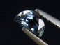 Preview: Saphir stahlblau 0,49 Ct. Naturfarbe Halbmondschliff Tansania