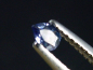 Preview: Benitoite 0,12 Ct. pear faceted - San Benito Co., California, USA