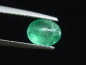 Preview: Smaragd Katzenauge 0,96 Ct. Oval Cabochon Kolumbien