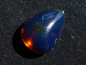 Preview: Blauer Bernstein 13,60 Ct. - 24,5 mm Tropfen Cabochon Indonesien