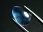 Preview: Fluorite 4,63 Ct. intense blueish green cabochon - Erongo, Namibia