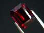 Preview: Rhodolit Granat 4,11 Ct. feines Rotviolett 9,5 x 7,5 mm Oktagon