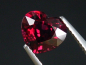 Preview: Rhodolit Granat 2,51 Ct. feines Rotviolett 8,5 x 7,5 mm Herz