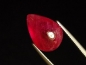 Preview: Rubin 11,50 Ct. Tropfen Cabochon - feines Rot - behandelt 15 x 10 mm