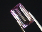 Preview: Amethyst mit Bergkristall 5,25 Ct. zweifarbig 14 x 8,5 mm Oktagon Brasilien