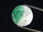Preview: Smaragd in Albit 6,49 Ct. Rund Cabochon 12,5 mm Brasilien