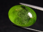 Preview: Peridot 10,99 Ct. applegreen oval cabochon