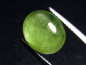 Preview: Peridot 7,17 Ct. applegreen oval cabochon
