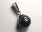 Preview: Tahitian pearl pendant - genuine 11 mm black pearl in 925 Silver