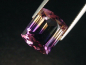 Preview: Ametrin 10,99 Ct. seltene Naturfarbe 15 x 12,5 mm Rounded Baguette