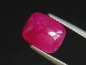 Preview: Rubin 4,57 Ct. Kissen Cabochon - Rosarot - behandelt 10 x 8 mm