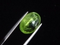Preview: Peridot cat's eye 7,38 Ct. - apple green - oval cabochon