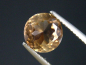 Preview: Topas 3,27 Ct. hellbraun Naturfarbe 8,5 mm Rund