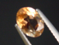 Preview: Topas 1,62 Ct. hellbraun Naturfarbe 8 x 6 mm Oval