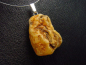 Preview: Amber rough pendant 36 mm 925 silver