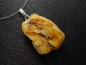 Preview: Amber rough pendant 36 mm 925 silver