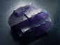Preview: Fluorit Kristall Stufe 45 mm feines violett - Muzquiz, Mexiko