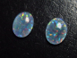 Preview: Opal / Edelopal Paar 10 x 8 mm Oval Cabochon Triplette - Australien