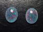 Preview: Opal / Edelopal Paar 10 x 8 mm Oval Cabochon Triplette - Australien