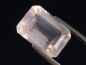 Preview: Rosenquarz 7,43 Ct. Rosa 13,5 x 9,5 mm Oktagon