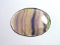 Preview: Fluorit 23,92 Ct. bunt gebändert Oval Cabochon