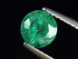 Preview: Smaragd 0,98 Ct. feines Grün 6 mm Rund Kolumbien