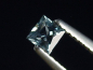 Preview: Saphir stahlblau 0,30 Ct. Naturfarbe Carree Tansania