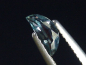Preview: Saphir stahlblau 0,48 Ct. Naturfarbe Halbmond Tansania