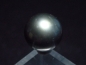 Preview: Black Tahitian Pearl 11 mm - perfect round, loose, undrilled - French Polynesia