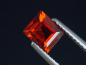 Preview: Hessonit Granat 0,84 Ct. Baguette 5,5 x 5 mm