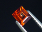 Preview: Hessonit Granat 0,50 Ct. Baguette 4,5 x 4 mm B-Qualität