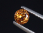 Preview: Spessartit Granat 0,45 Ct. leuchtend orange 4,5 mm Rund Tansania