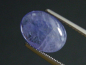 Preview: Tansanit 2,46 Ct. violett 11 x 8 mm Oval Cabochon B-Qualität