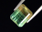 Preview: Fluorit 2,55 Ct. zweifarbig mit schönem Kontrast Oktagon Brasilien