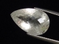 Preview: Turmalinquarz 7,63 Ct. - Tropfen facettiert - schwarze Nadeln