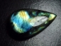 Preview: Labradorit 72,94 Ct. Tropfen Cabochon 42 x 24,5 mm Australien