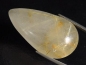Preview: Rutile Quartz 47,92 Ct. fine golden needles pear cabochon