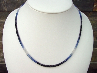 Sapphire necklace 60,60 Ct. blue Sapphire with fine color shade