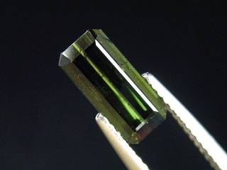 Verdelith / grüner Turmalin 1,76 Ct. Oktagon 10 x 4,5 mm Brasilien