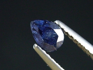 Benitoite 0,51 Ct. pear faceted - San Benito Co., California, USA