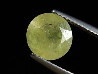 Brasilianit 1,96 Ct. facettiert Rund - Jenipapo, Minas Gerais, Brasilien