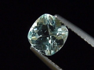 Apatite 1,51 Ct. almost colorless cushion cut - Erongo, Namibia