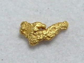 Gold nugget 5 mm - Palsinoja, Lappia, Finland