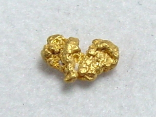 Gold nugget 5 mm - Palsinoja, Lappia, Finland