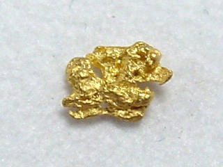 Gold nugget 5 mm - Ruihtu-Äytsi, Lappia, Finland