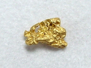 Gold nugget 4,5 mm - Ruihtu-Äytsi, Lappia, Finland