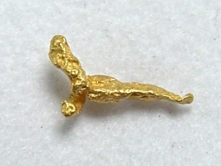 Gold nugget 6,5 mm - Ruihtu-Äytsi, Lappia, Finland