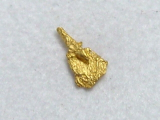 Gold nugget 5 mm - Kaareoja, Lappia, Finland